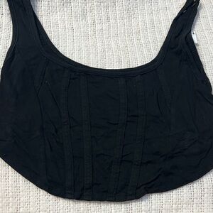 Elegant Black Women's Crop Top